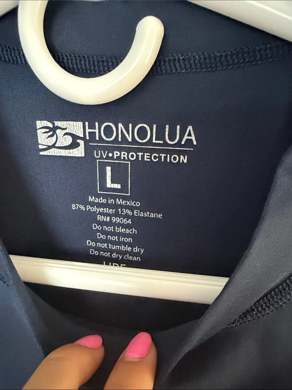 Honolua Men's Navy Blue Short Sleeve Swim Rash Guard